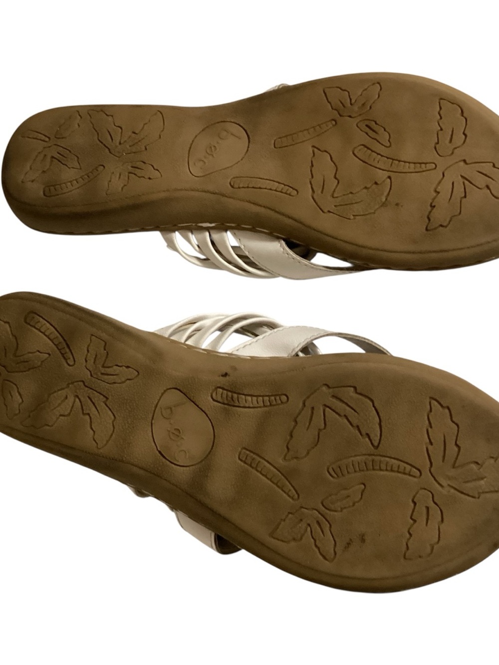 b.o.c. White Strappy Slide Sandals for Women size 7 - Picture 5 of 6
